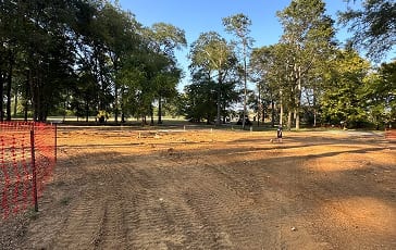 Heavy machinery land clearing for a new residential construction site in Venice, FL